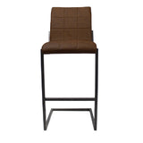 Bar Stool Rocco FavoFurn Brown LxBxH 99x58x55 Artificial leather Nnb