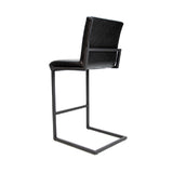 Bar Stool Kubis FavoFurn Black LxBxH 93x58x53 Artificial leather Nnb