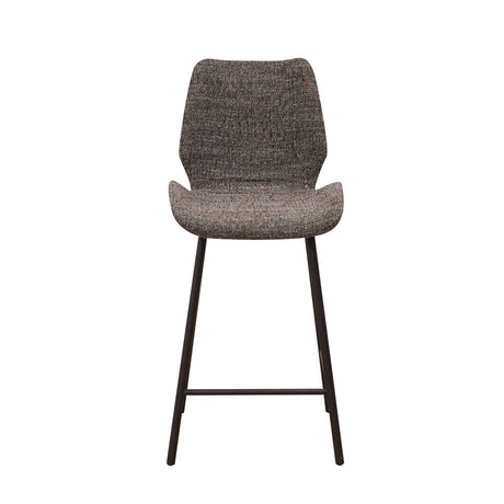 Bar Stool Barron FavoFurn Anthracite LxBxH 82x54x52 Chenille Nnb