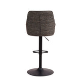 Bar Stool Donny FavoFurn Anthracite LxBxH 75x58x54 Fabric Nnb