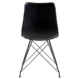 Dining Chair Jude FavoFurn Black LxBxH 64x61x52 Artificial leather Nnb