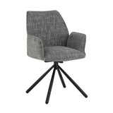 Dining Chair Donny FavoFurn Grey LxBxH 71x64x56 Fabric Nnb