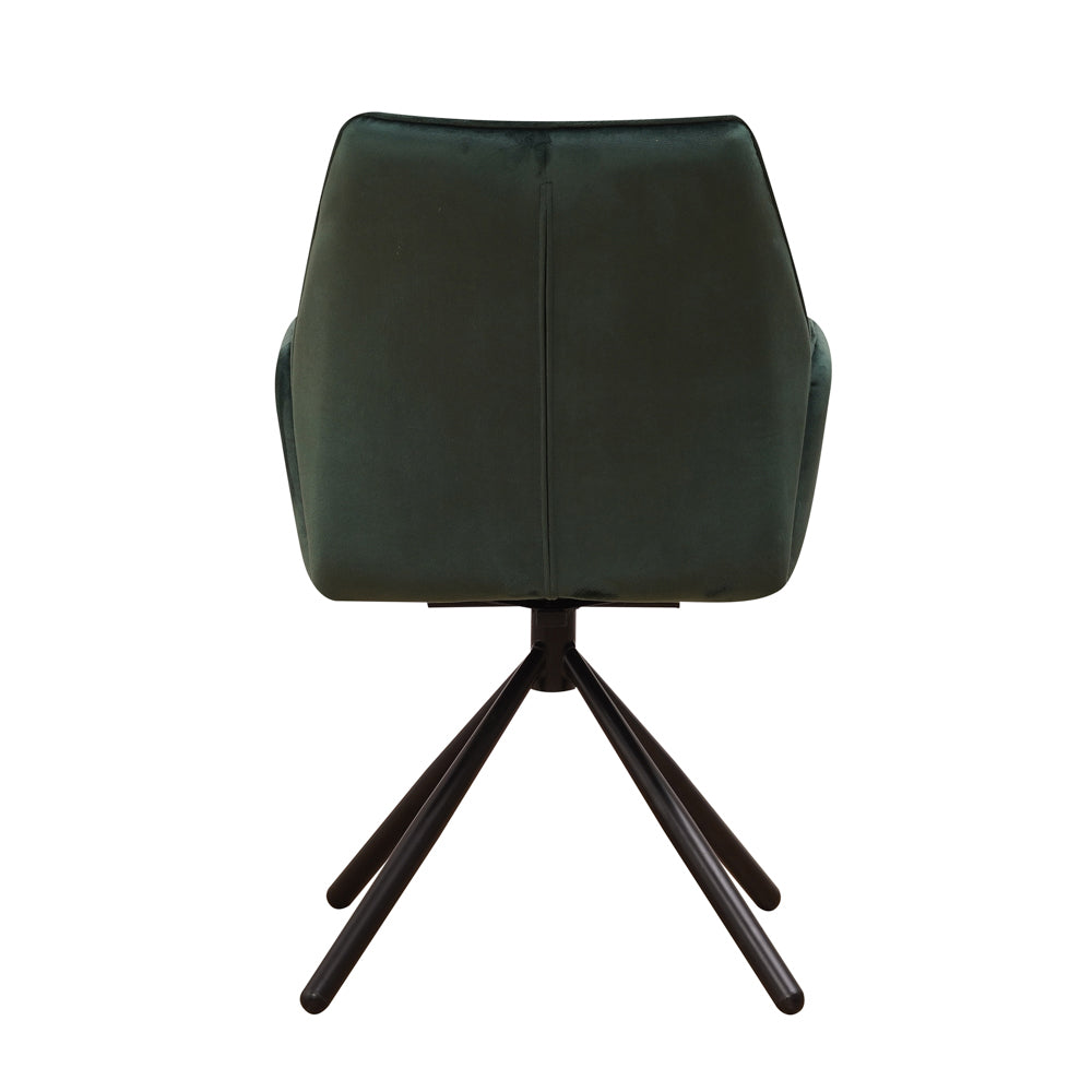 Dining Chair Donny FavoFurn Green LxBxH 71x64x56 Fabric Nnb