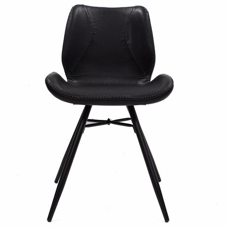 Dining Chair Barron FavoFurn Black LxBxH 72x68x50 Artificial leather Nnb