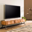 TV cabinet Alonzo HomeHaven Brown LxBxH 183x45x25 Acacia wood Nnb