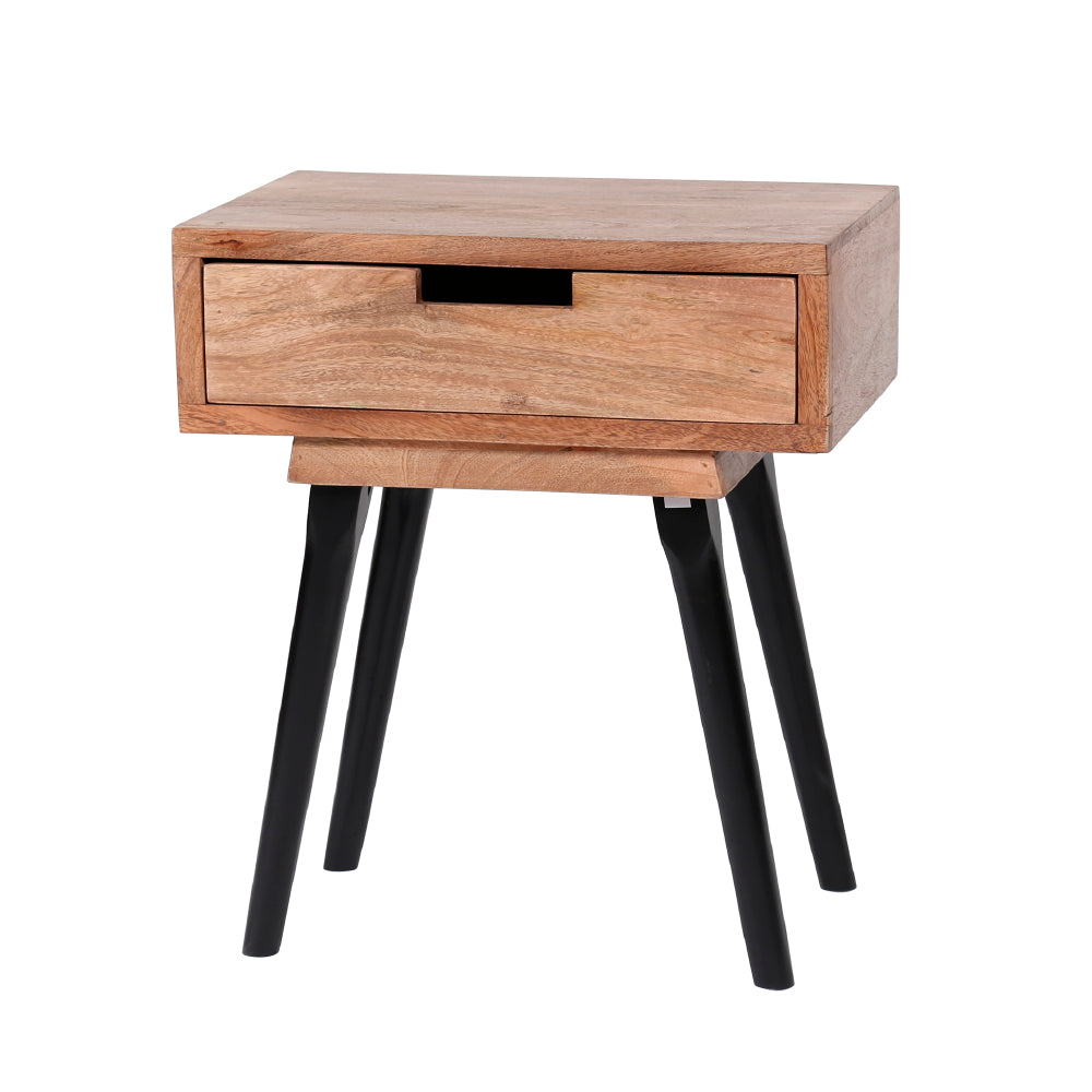 Bedside Table Matthew HomeHaven Brown LxBxH 54x39x29 Mango wood Nnb