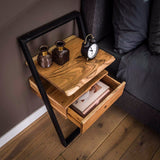 Bedside Table Elba HomeHaven Brown LxBxH 87x51x21 Acacia wood Nnb