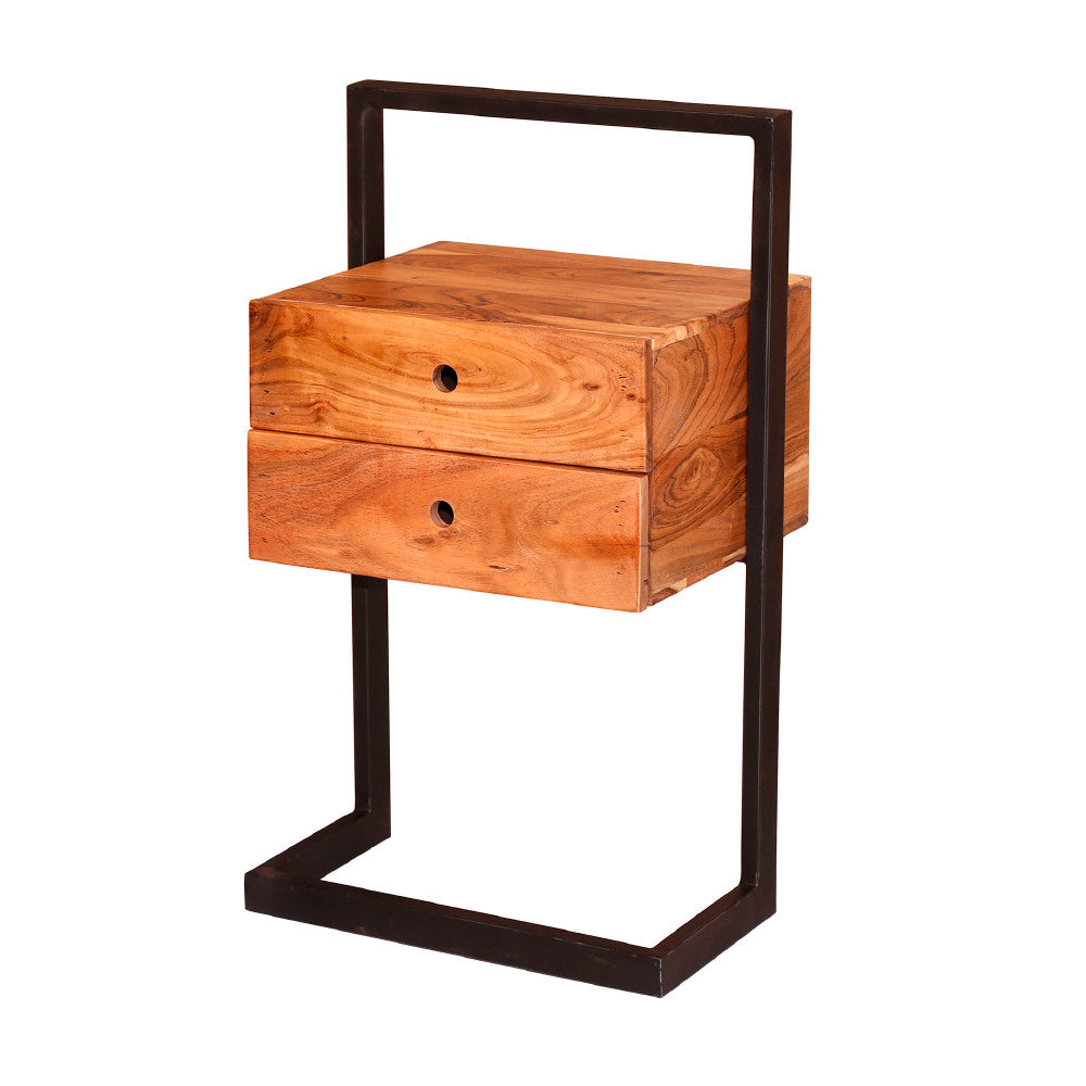 Bedside Table Forrest HomeHaven Brown LxBxH 82x50x30 Acacia wood Nnb