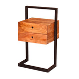 Bedside Table Forrest HomeHaven Brown LxBxH 82x50x30 Acacia wood Nnb