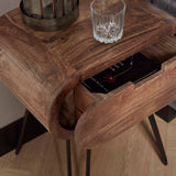 Bedside Table Greco HomeHaven Brown LxBxH 56x41x30 Mango wood Nnb