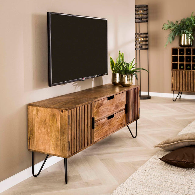 TV cabinet Barton HomeHaven Brown LxBxH 140x60x40 Mango wood Nnb