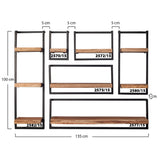 Wall Shelf Elio HomeHaven Brown LxBxH 41x33x12 Acacia wood Nnb