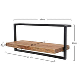 Wall Shelf Elio HomeHaven Brown LxBxH 66x33x11 Acacia wood Nnb