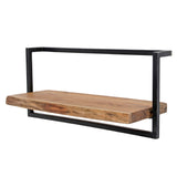 Wall Shelf Elio HomeHaven Brown LxBxH 66x33x11 Acacia wood Nnb