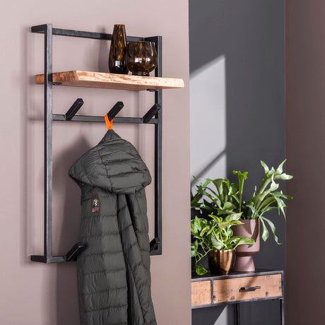 Coat Rack Ivan HomeHaven Brown LxBxH 85x56x20 Acacia wood Nnb