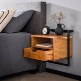 Bedside Table Ivan HomeHaven Brown LxBxH 47x47x32 Acacia wood Nnb