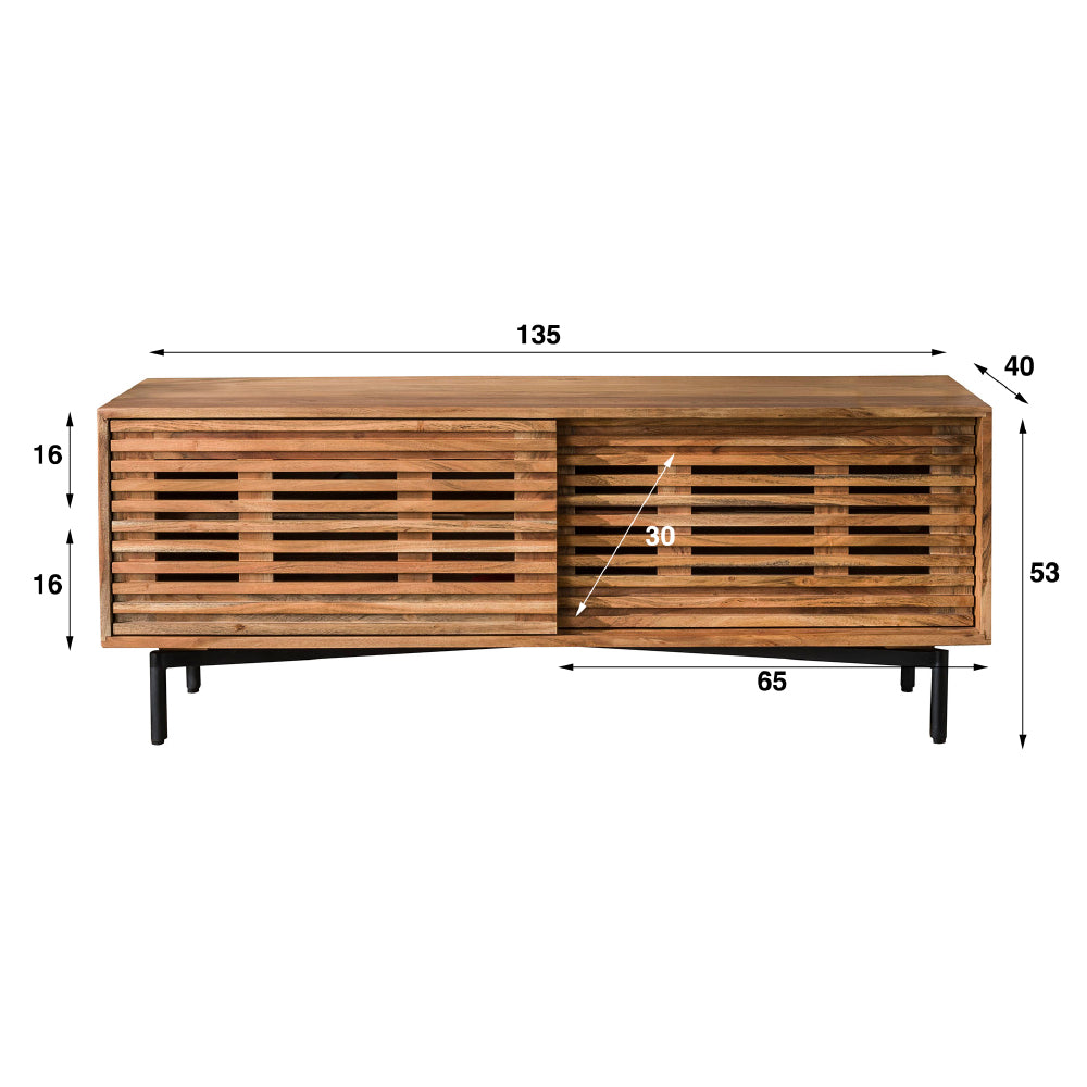 TV cabinet Danube HomeHaven LxBxH 144x49x49 Acacia wood Nnb