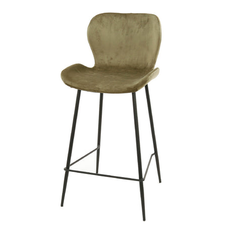 Bar Stool Ingo HomeHaven Beige LxBxH 74x58x48 Fabric Nnb