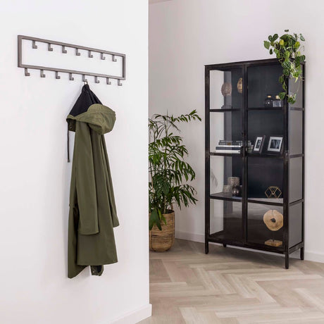 Coat Rack Kolby HomeHaven Grey LxBxH 81x23x4 Metal Nnb