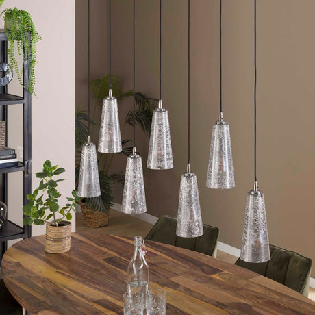 Pendant Light Ryker HomeHaven Grey Glass Nnb