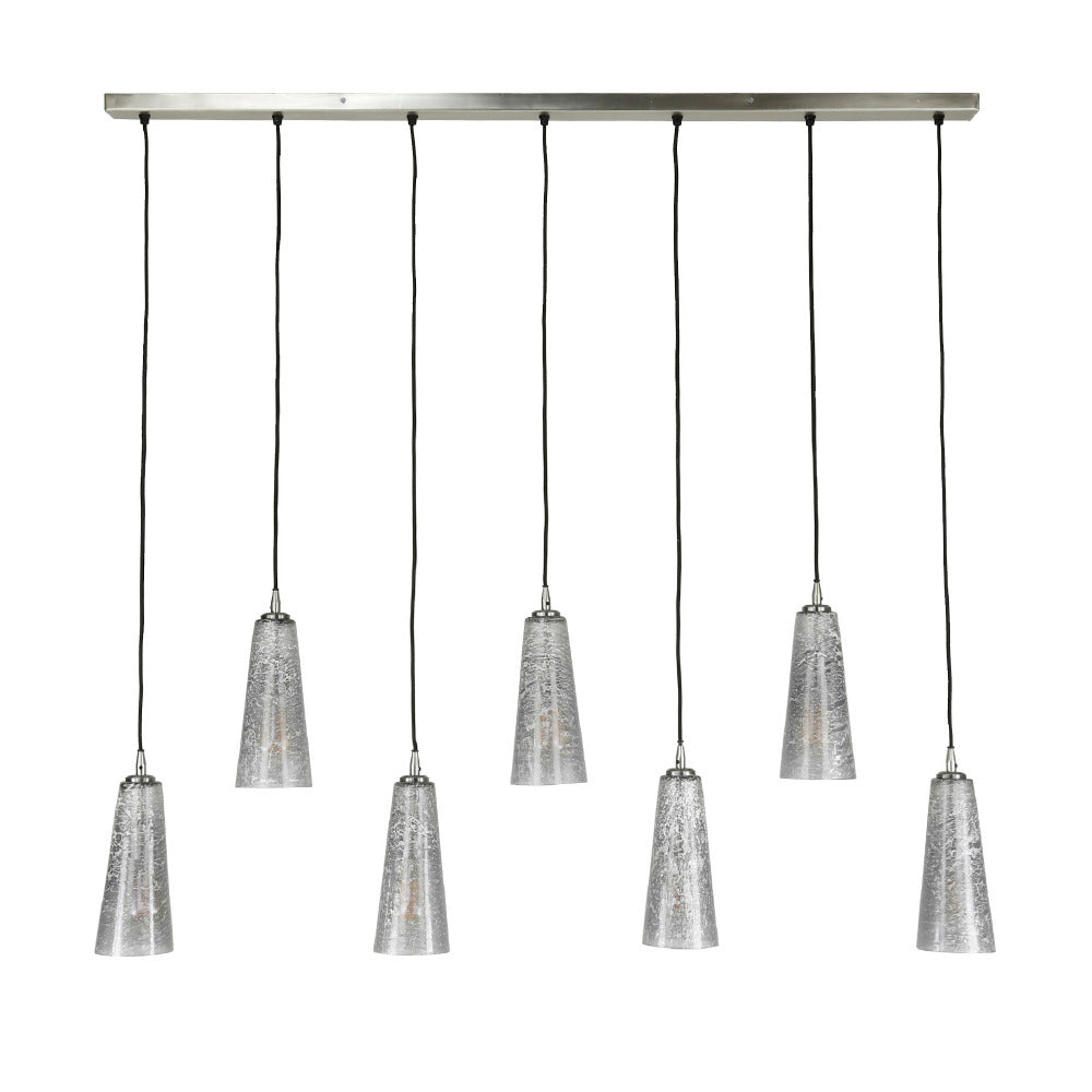 Pendant Light Ryker HomeHaven Grey Glass Nnb