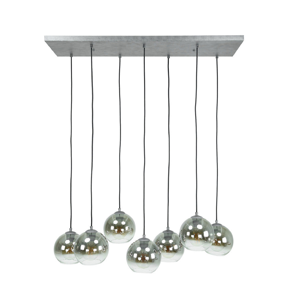 Pendant Light Brinley HomeHaven Anthracite LxBxH 116x48x33 Glass Nnb