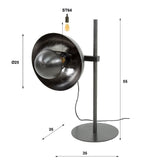 Table light Foster HomeHaven Anthracite LxBxH 56x32x29 Metal Nnb