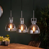 Pendant Light Orson HomeHaven Anthracite LxBxH 98x47x34 Glass Nnb