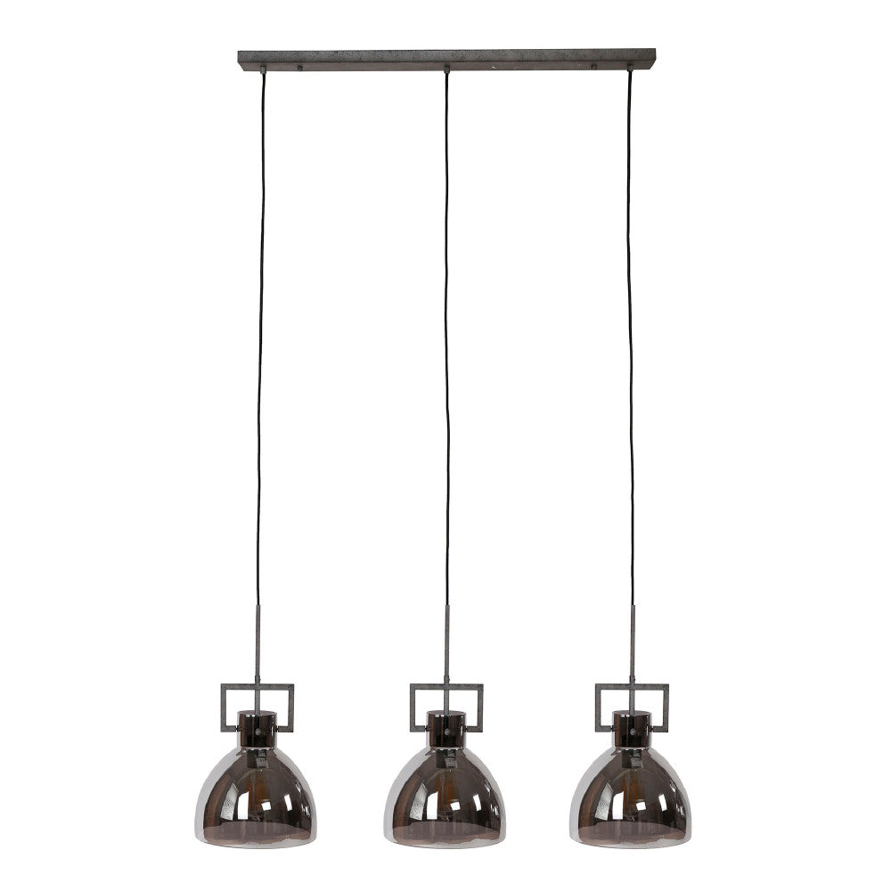 Pendant Light Orson HomeHaven Anthracite LxBxH 98x47x34 Glass Nnb