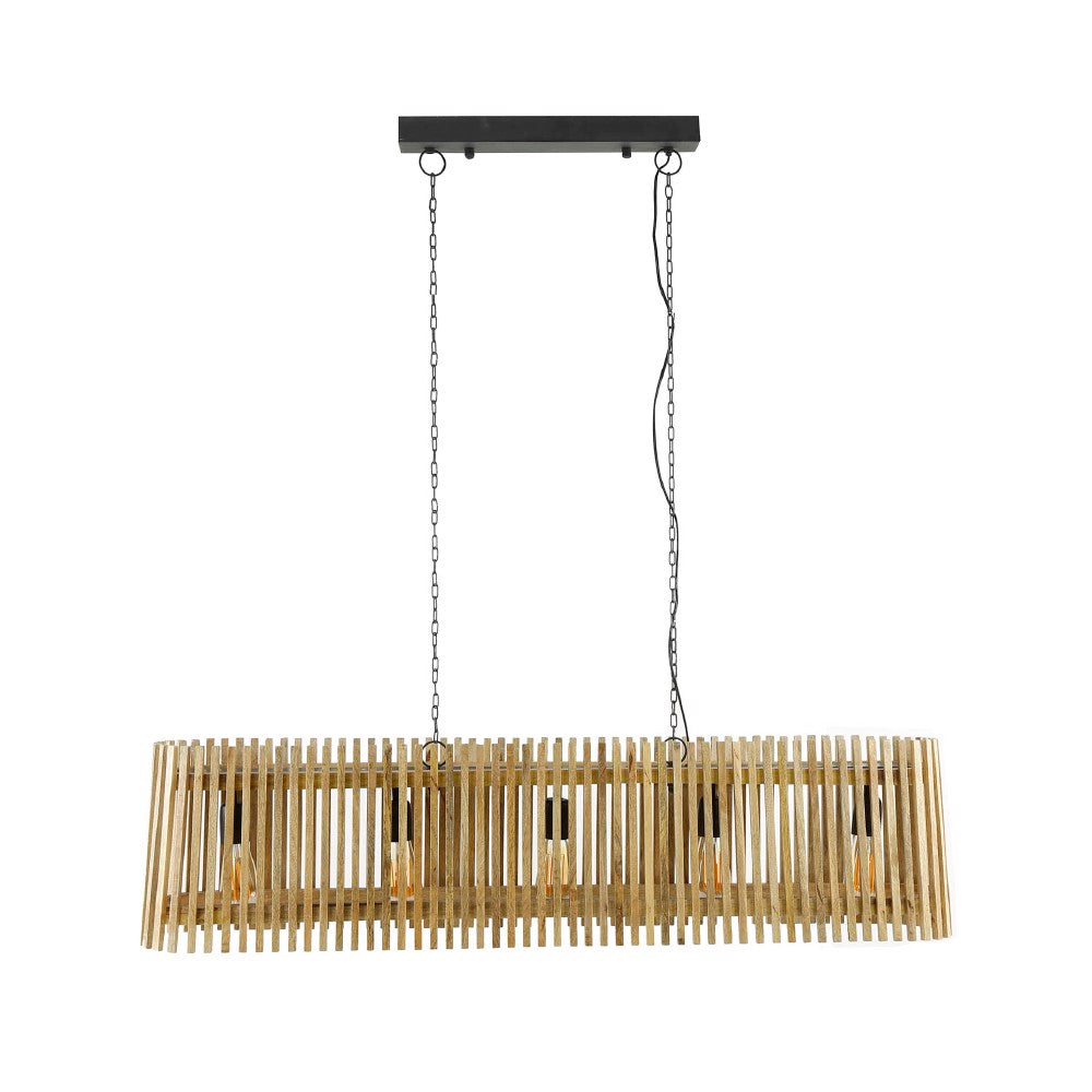 Pendant Light Houston HomeHaven Brown Mango wood Nnb