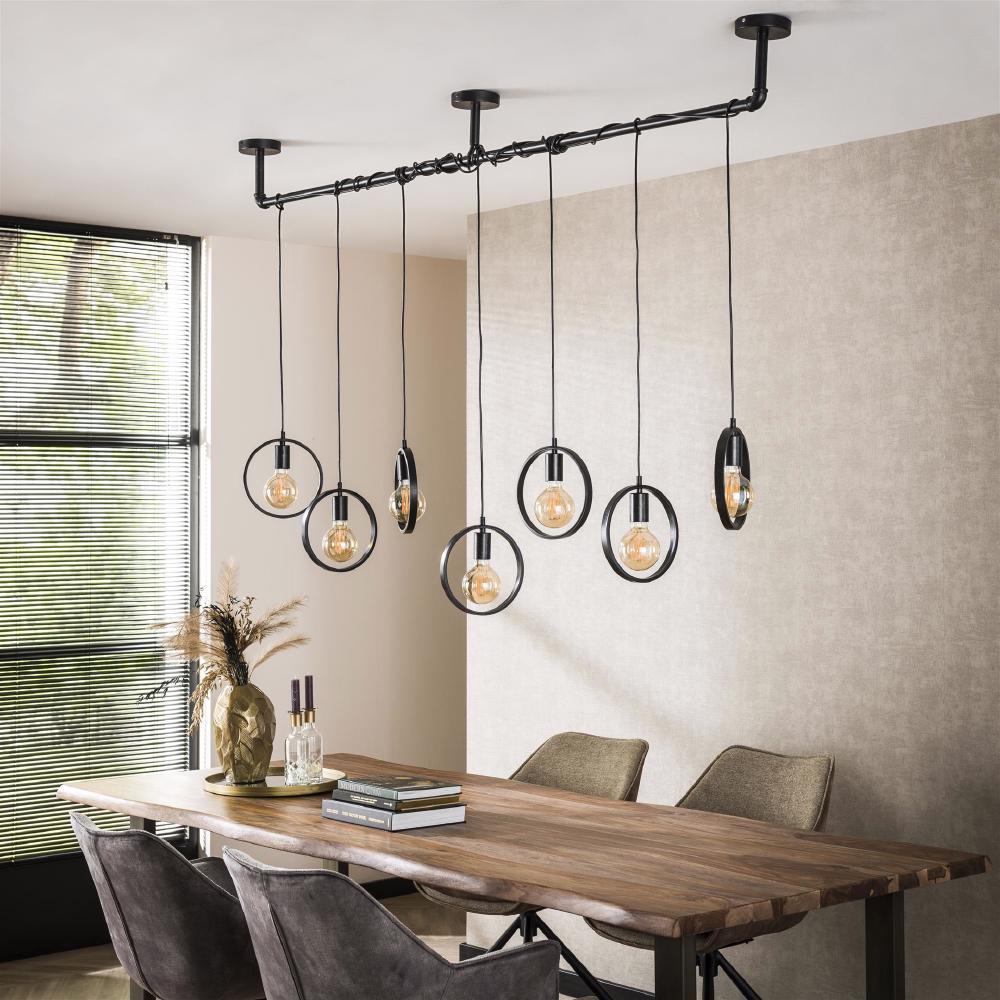 Pendant Light Lyric HomeHaven Grey, Black Metal Nnb