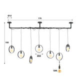 Pendant Light Lyric HomeHaven Grey, Black Metal Nnb