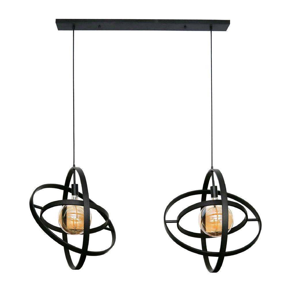 Pendant Light Neill HomeHaven Black LxBxH 133x68x16 Metal Nnb