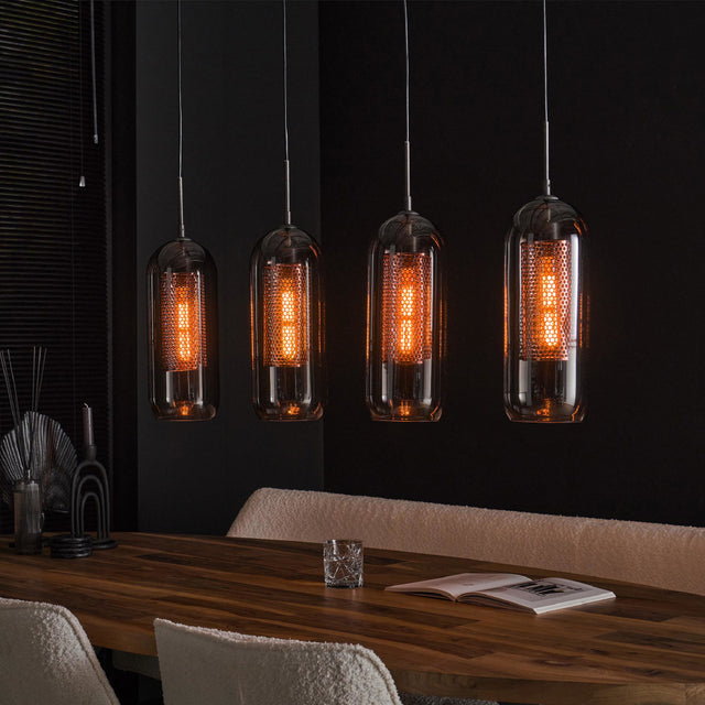 Pendant Light Murphy HomeHaven Anthracite LxBxH 107x69x23 Glass Nnb