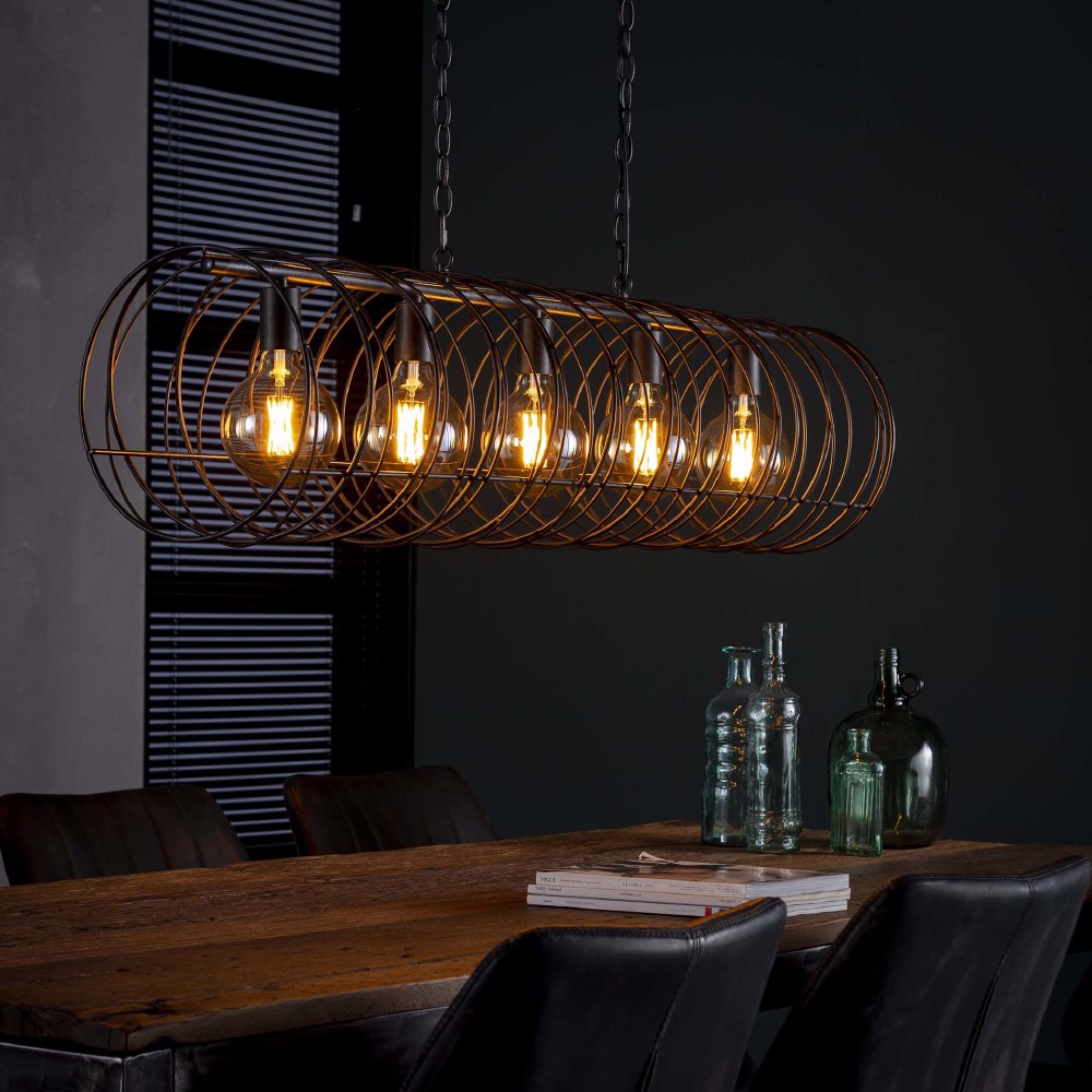 Pendant Light Kelley HomeHaven Black LxBxH 125x37x37 Metal Nnb