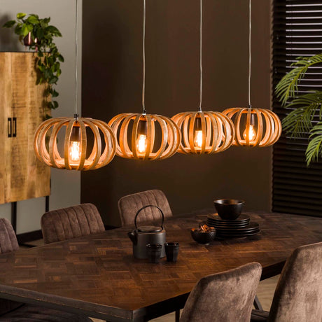 Pendant Light Joss HomeHaven Brown LxBxH 146x41x30 Mango wood Nnb