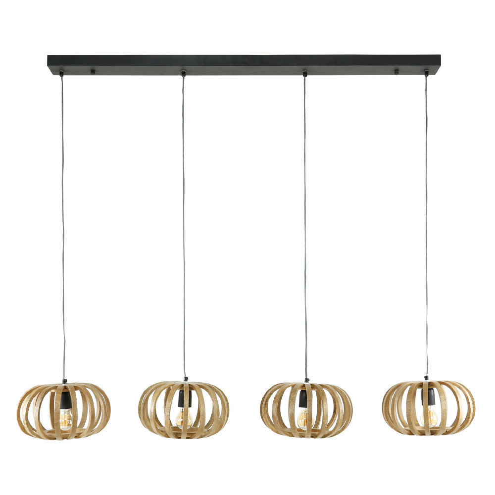 Pendant Light Joss HomeHaven Brown LxBxH 146x41x30 Mango wood Nnb