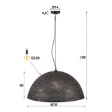 Pendant Light Kenyon HomeHaven Black LxBxH 73x73x46 Metal Nnb