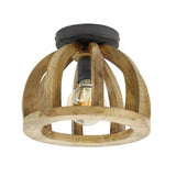 Ceiling Light Monty HomeHaven Brown LxBxH 34x34x28 Mango wood Nnb